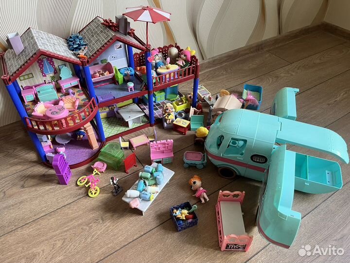 Кукольный домик для барби с мебелью