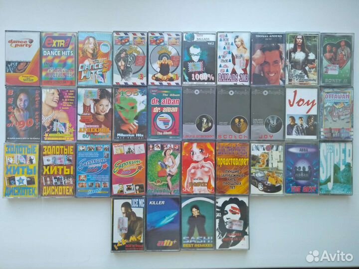 Аудиокассеты с записью иностранных исполнителей