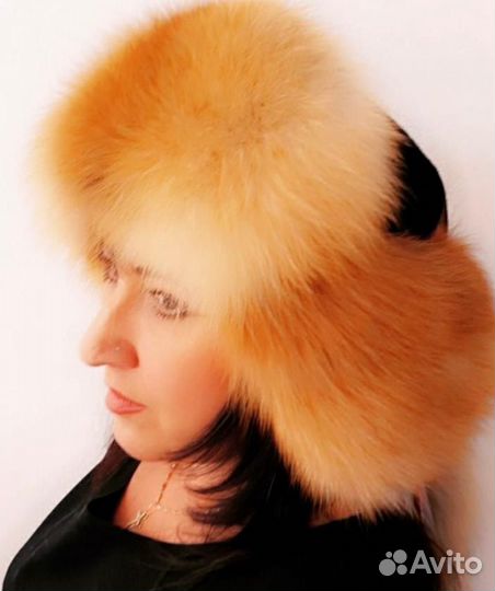 Шапка ушанка из лисы