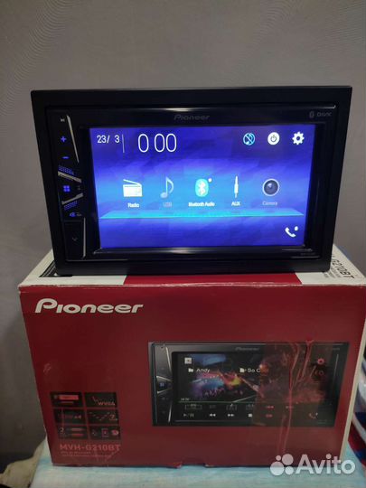 Магнитола с блютуз pioneer mvh g210bt. 2din