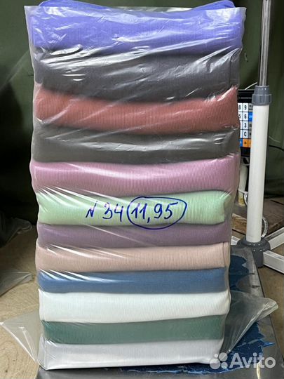 Лоскут трикотажа и других тканей, пачки, ролики