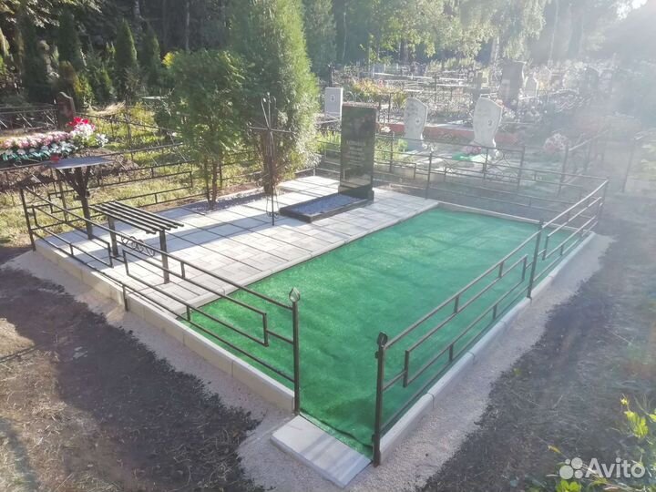 Благоустройство мест захоронений, установка памятн