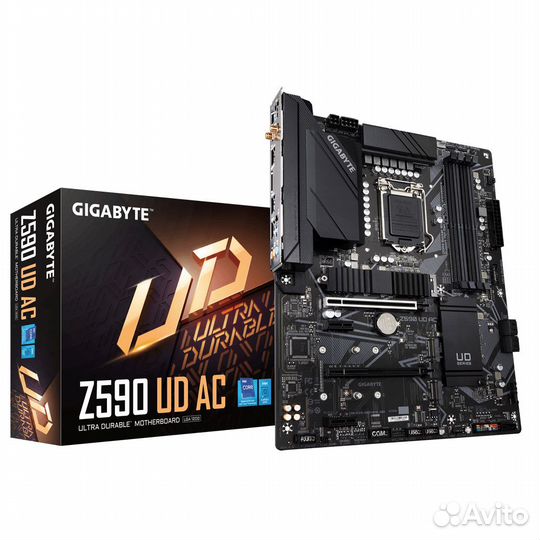 Комплект i3-10100F + gigabyte Z590 UD AC LGA1200