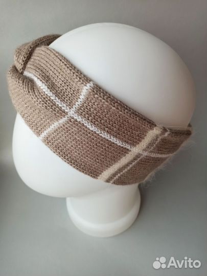 Повязка на голову вязаная