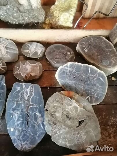 Срезы септарий. Шары из камня