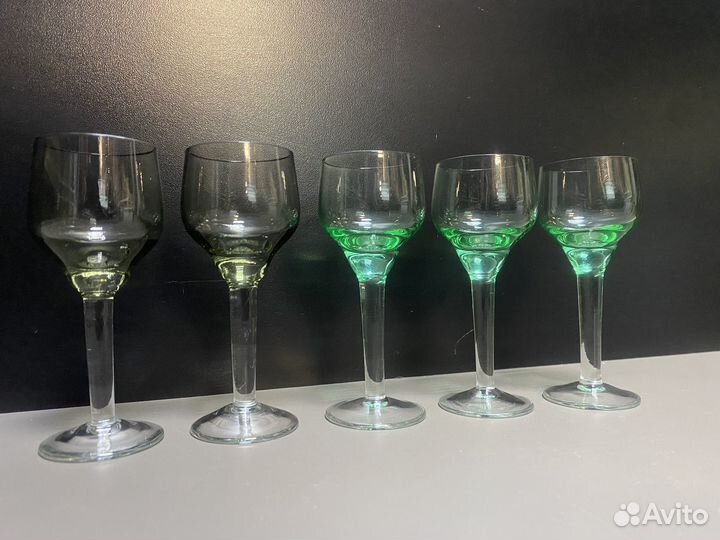 Рюмка/Бокалы/ Креманки Хрусталь / Цветное стекло