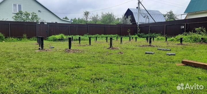 Винтовые сваи с монтажом