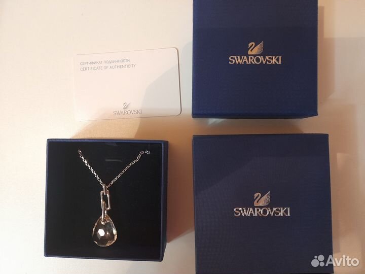 Swarovski колье кристалл