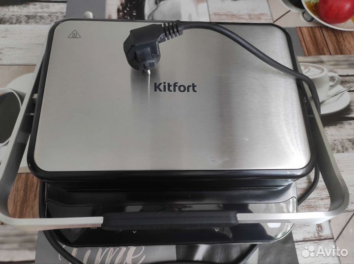 Электрогриль «2 в 1» kitfort кт-1682