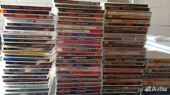 Диски музыкальные CD MP3 (рок, металл)