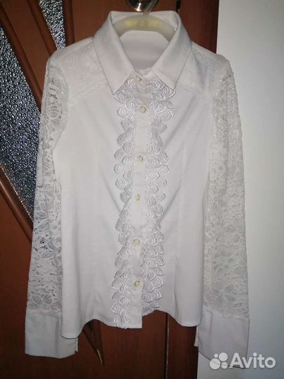 Блузка белая школьная