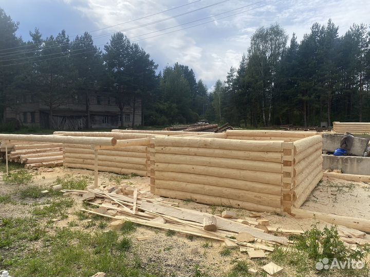 Сруб бани 3х4+2