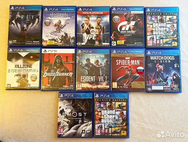 Диски игры на ps4