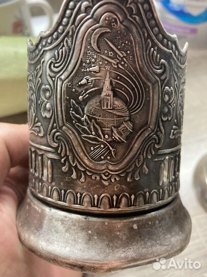 Подстаканники СССР мельхиоровый