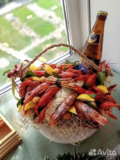 Мужской букет из раков