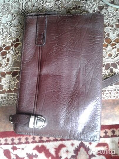 Барсетка кожаная мужская