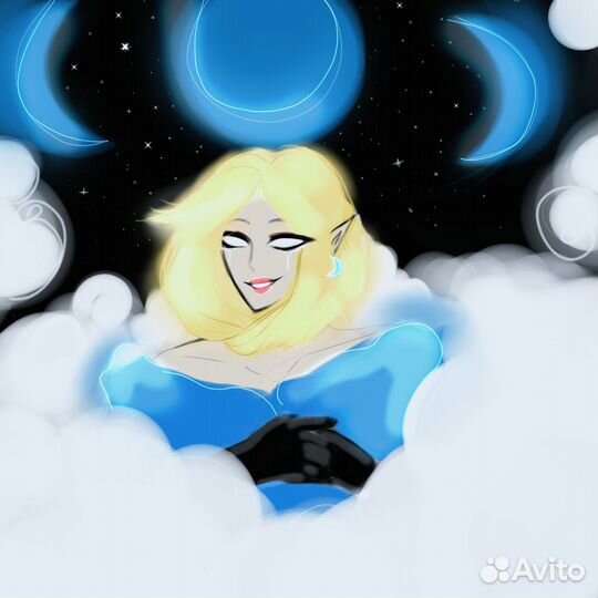 Арт эльфийка