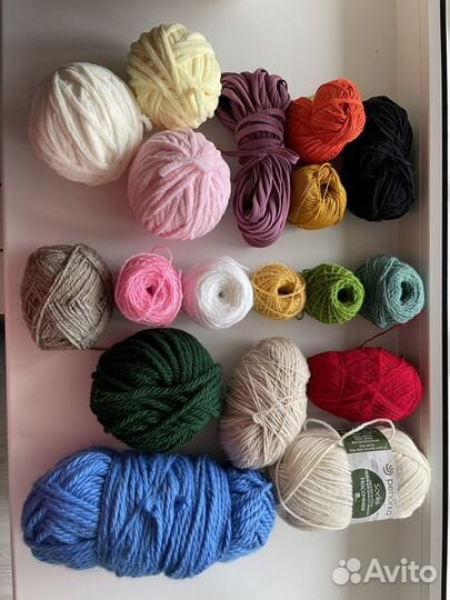 Пряжа для вязания шерсть хлопок акрил