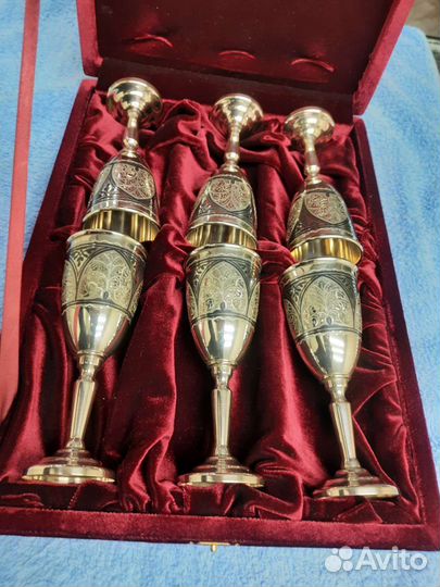 Рюмки 6 шт. серебро 523гр