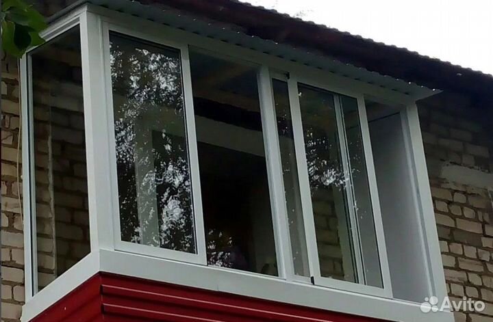 Остекление алюминиевым профилем. Рассрочка