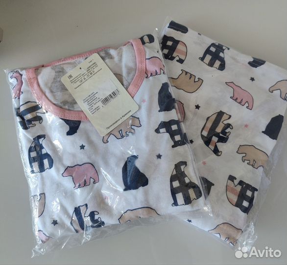 Пижама новая детская хлопок 104,110,116,122