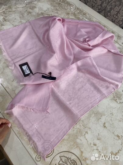 Gucci палантин новый оригинал шерсть шелк