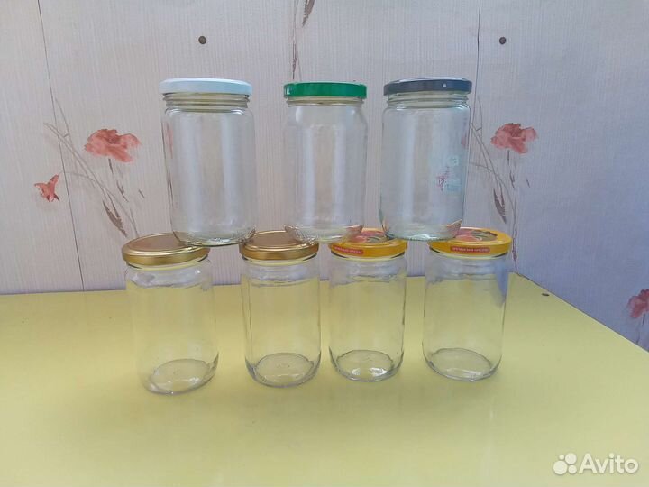 Банки стеклянные 2,5л, 0,45л, 0,5л. + Оригинальные