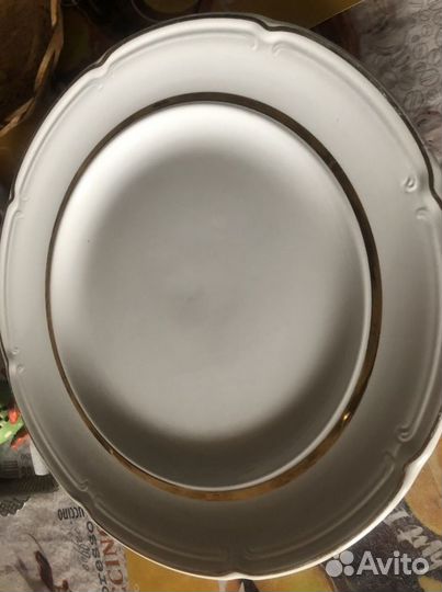 Большое блюдо(СССР) от столового сервиза, новое