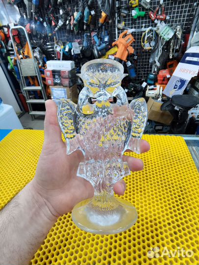 Подсвечник стекло Сова