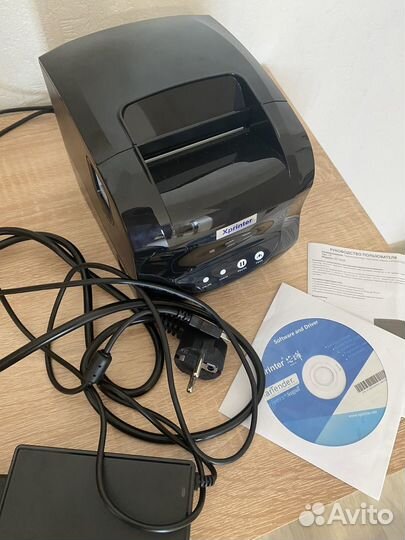 Термопринтер xprinter 365b с этикетками