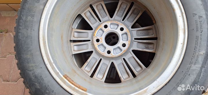 Литые диски r16 5x112 c зимней резиной