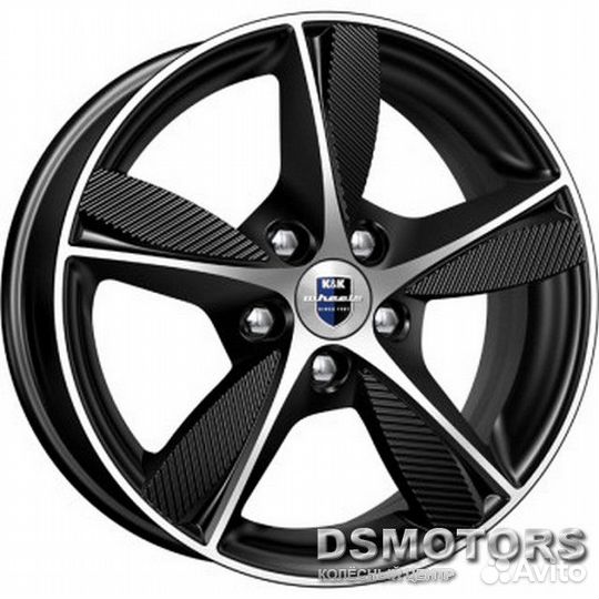 Диски Кинезис 6.5/16 5x100 ET48 d56.1 алмаз чёрный