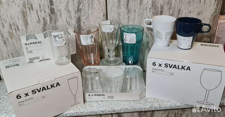 Стаканы и бокалы Икеа