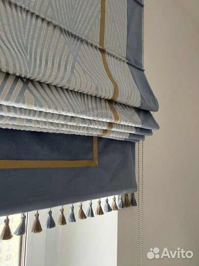 Римские шторы двойные