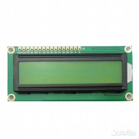 LCD1602 Символьный дисплей 16x2 Зеленый