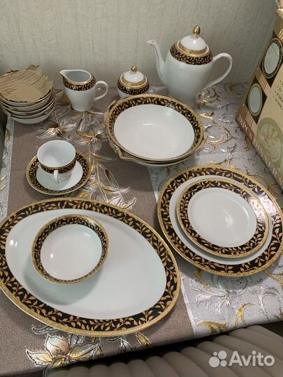 Сервиз столовый на 6 персон, 36 предметов, новый
