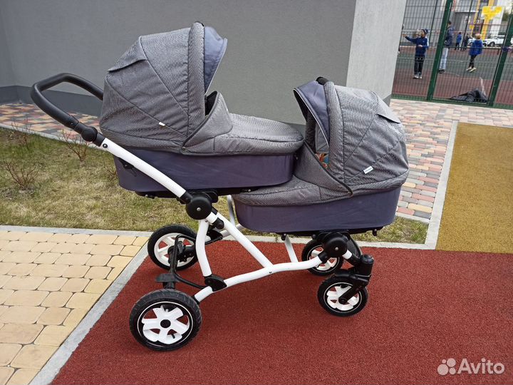 Коляска для двойни / погодок 2 в 1 AroTeam Twinat