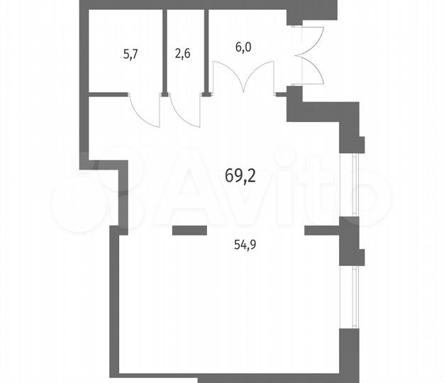 Продам торговое помещение, 68.8 м²