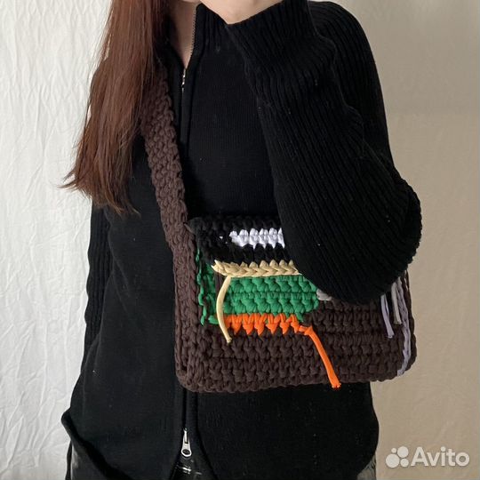 Сумка вязаная женская