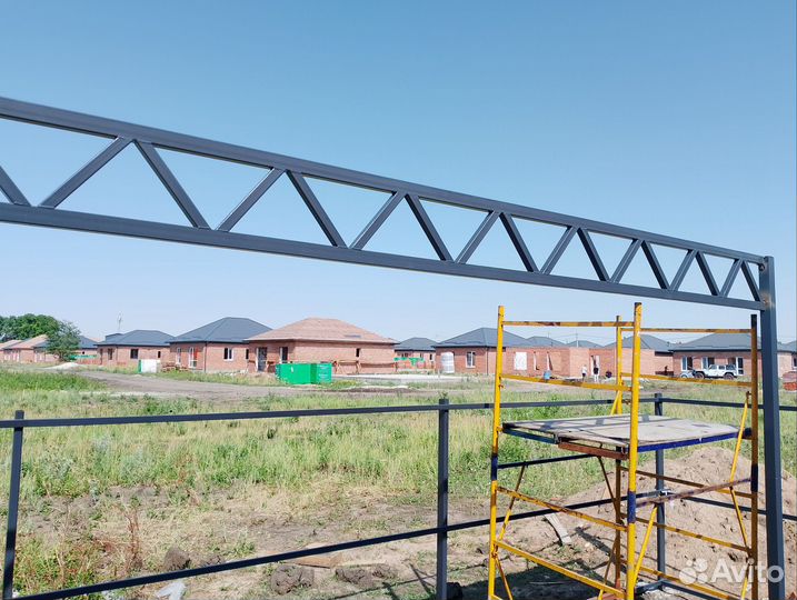 Металлоконструкции откатные ворота навесы заборы