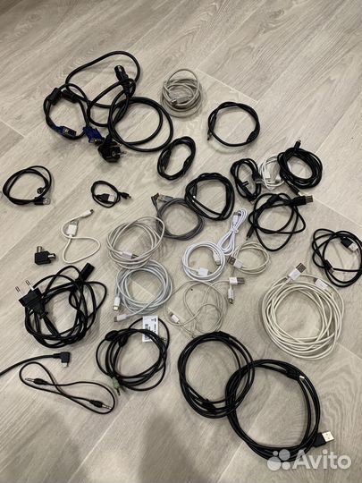 Кабели Micro USB, mini USB, lightning, type C, VGA