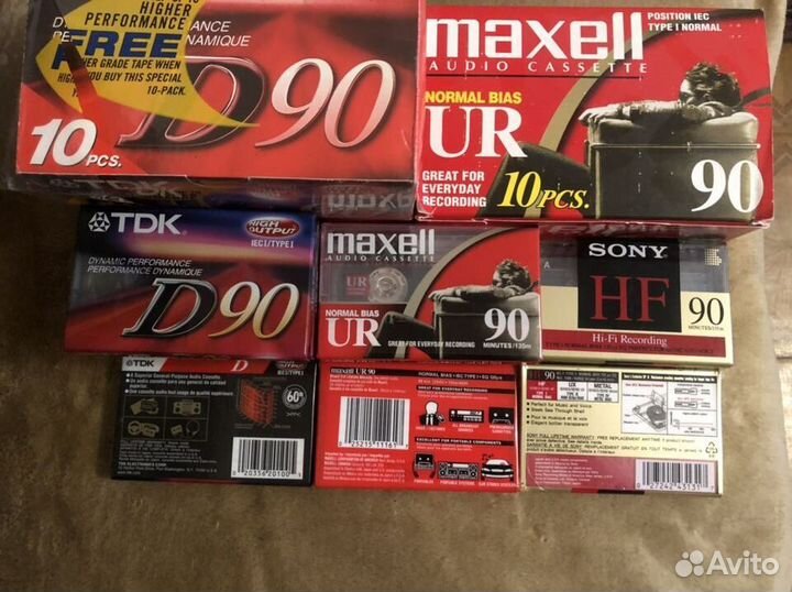 Аудиокассета TDK,sony,maxell