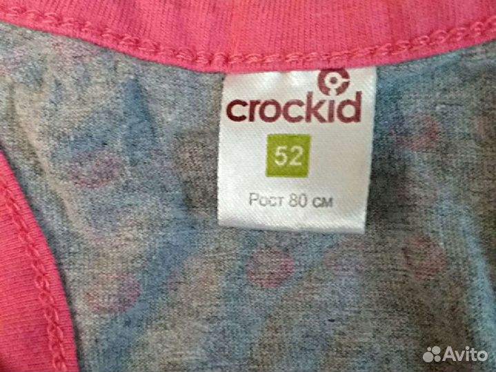 Туника для девочки 80 бу Crockid