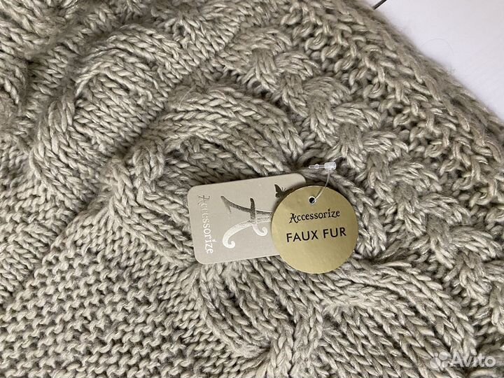 Капор снуд вязаный Италия новый