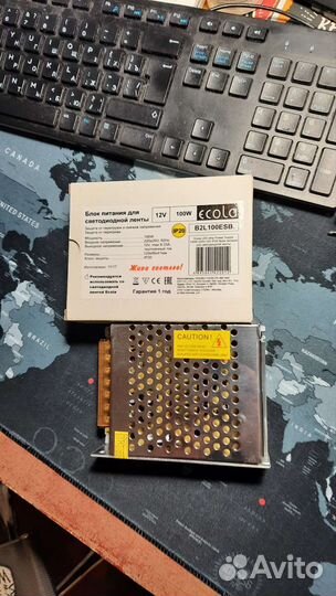 Блок питания светодиодной ленты 12v 100w B2L100ESB