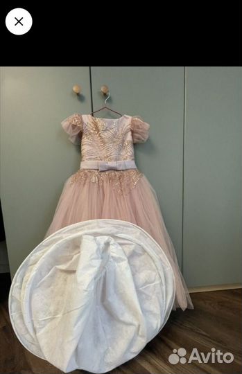 Нарядное платье для девочки 122 128
