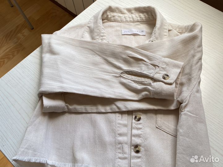 Джинсовая куртка zara для девочки 116