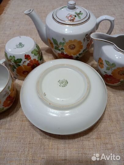 Чайная пара Песочное СССР 1954 г