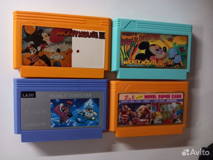 Картриджи для dendy 8 bit