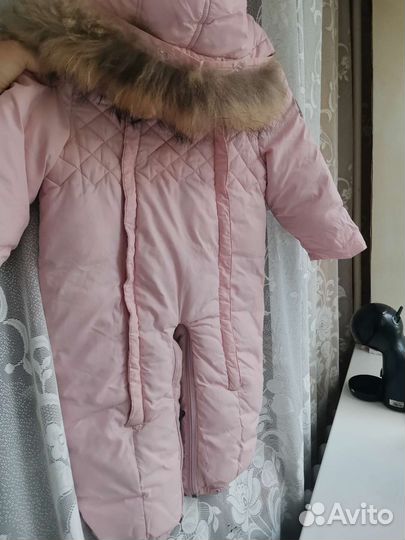 Зимний комбинезон для девочки 86 92 moncler